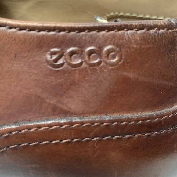 ECCO Brown leather lace up oxfords, size 44 - Picture 5 of 13